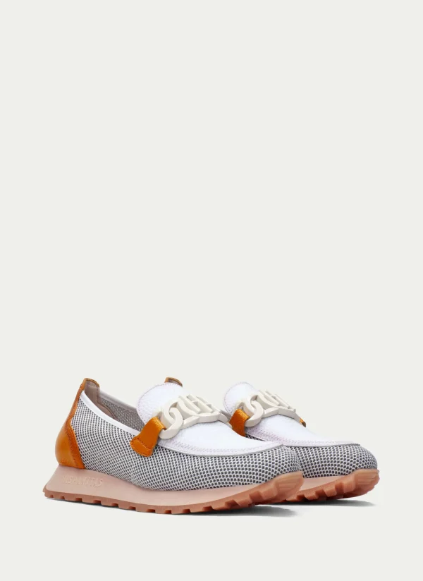 HISPANITAS Moccasins Desportivos loira branco-laranja
