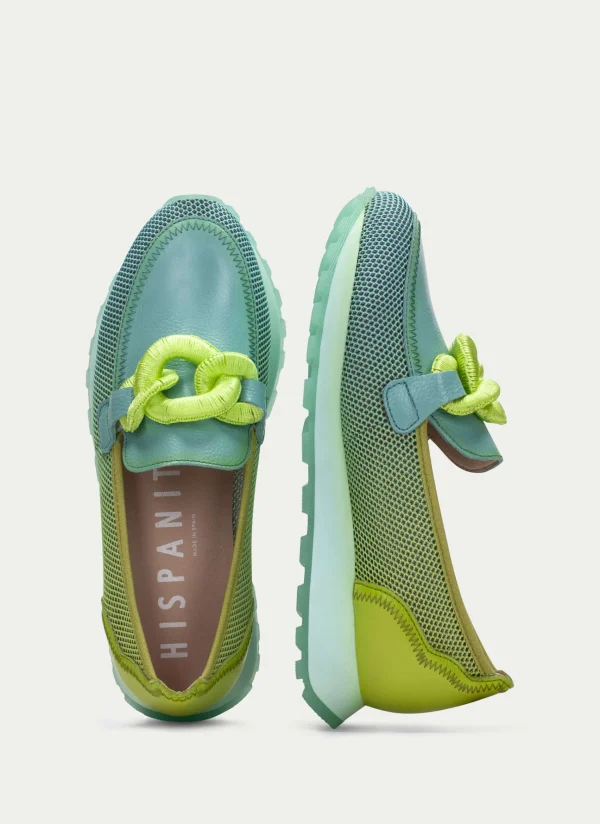 HISPANITAS Moccasins Desportivos loira aquamarine-kiwi