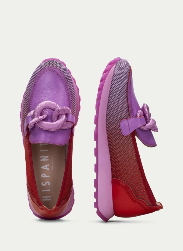 HISPANITAS Moccasins Desportivos loira violet-vermelho