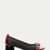 HISPANITAS Sabrina manila preto-milk-vermelho