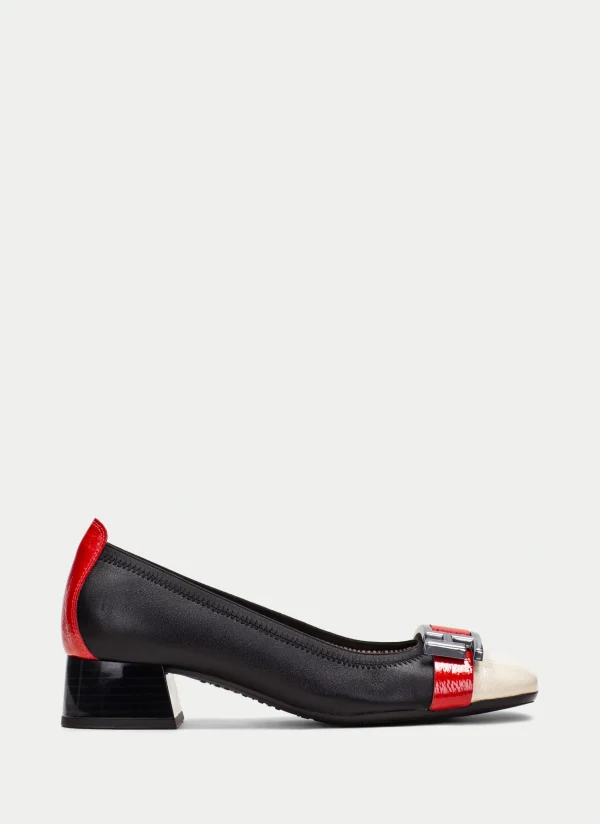 HISPANITAS Sabrina manila preto-milk-vermelho