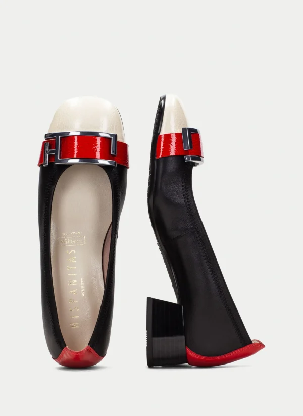 HISPANITAS Sabrina manila preto-milk-vermelho