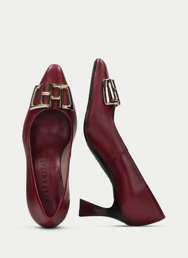 HISPANITAS Sapato de Salto dalia vermelho