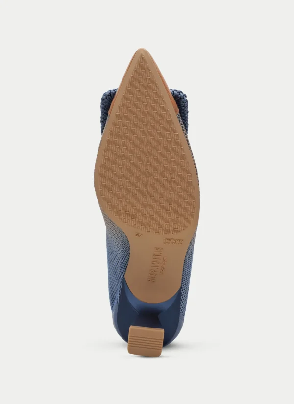 HISPANITAS Sapato de Salto nova pessego-azure
