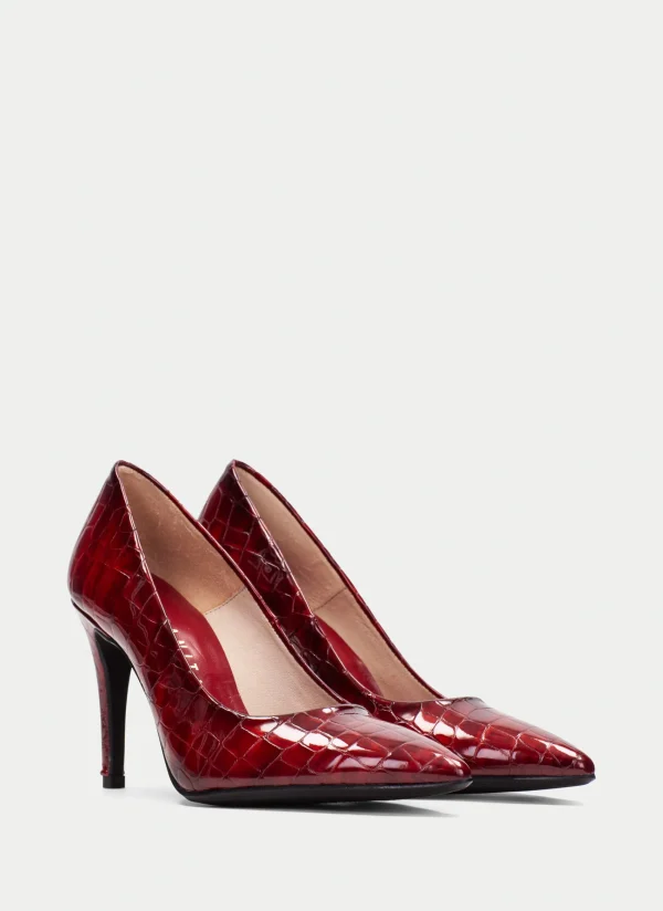 HISPANITAS Sapato de Salto samanta coco-rojo