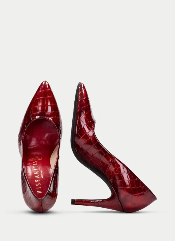 HISPANITAS Sapato de Salto samanta coco-rojo