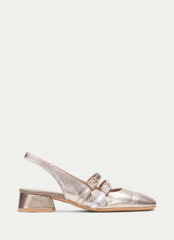 HISPANITAS Sapatos rasos aruba oro