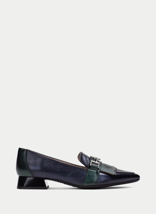 HISPANITAS Sapatos rasos dali azul-forest-metal