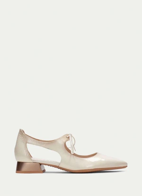 HISPANITAS Sapatos rasos dali creme