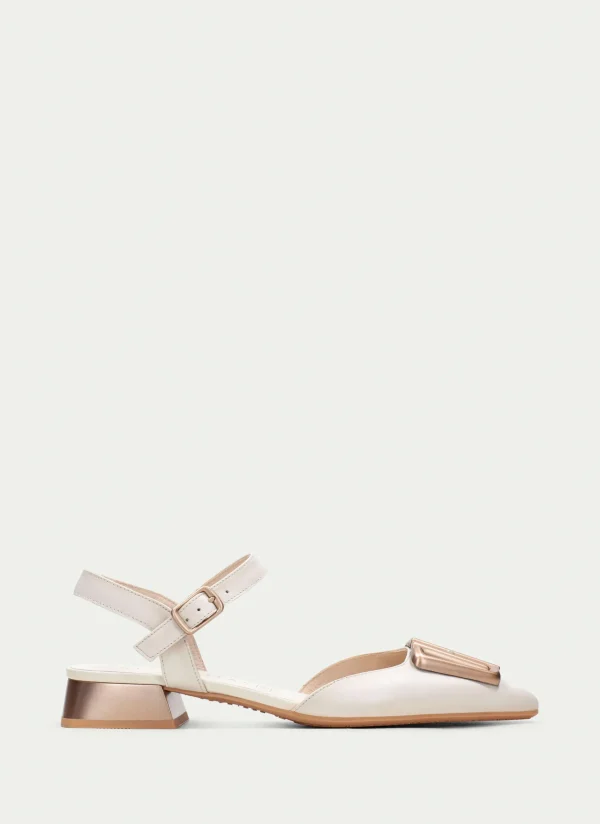 HISPANITAS Sapatos rasos dali creme