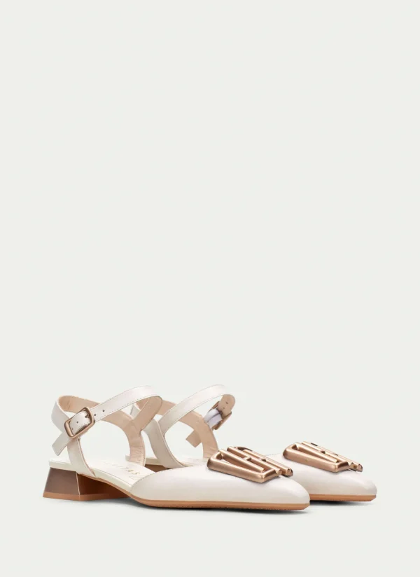 HISPANITAS Sapatos rasos dali creme