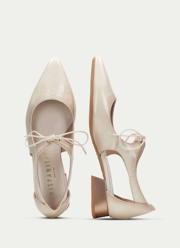 HISPANITAS Sapatos rasos dali creme