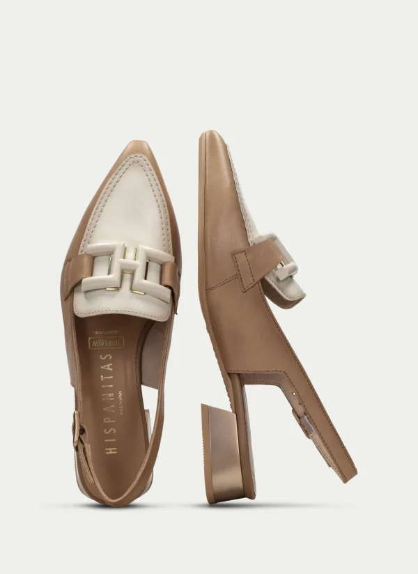 HISPANITAS Sapatos rasos dali desert-creme
