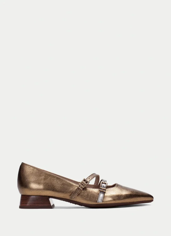 HISPANITAS Sapatos rasos dali oro