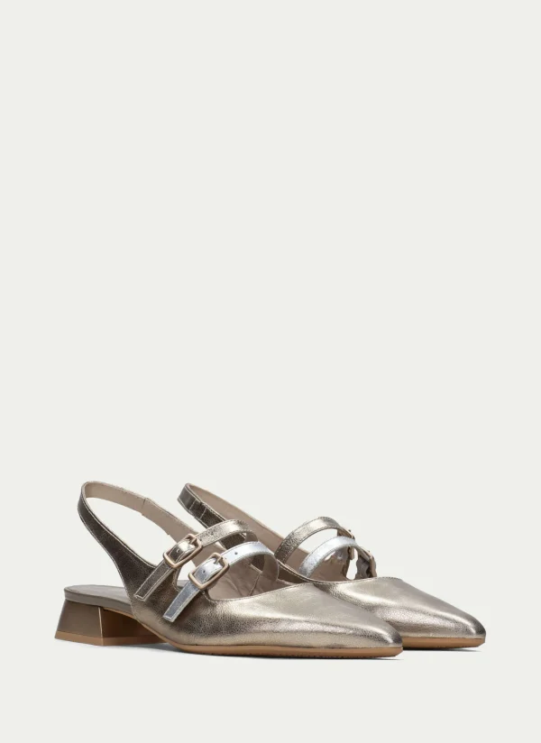 HISPANITAS Sapatos rasos dali oro