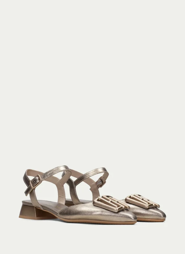 HISPANITAS Sapatos rasos dali oro