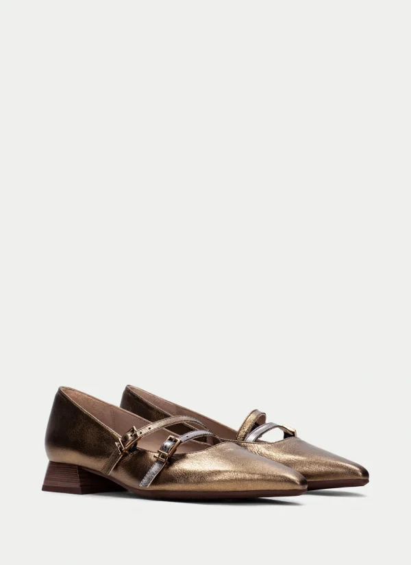 HISPANITAS Sapatos rasos dali oro
