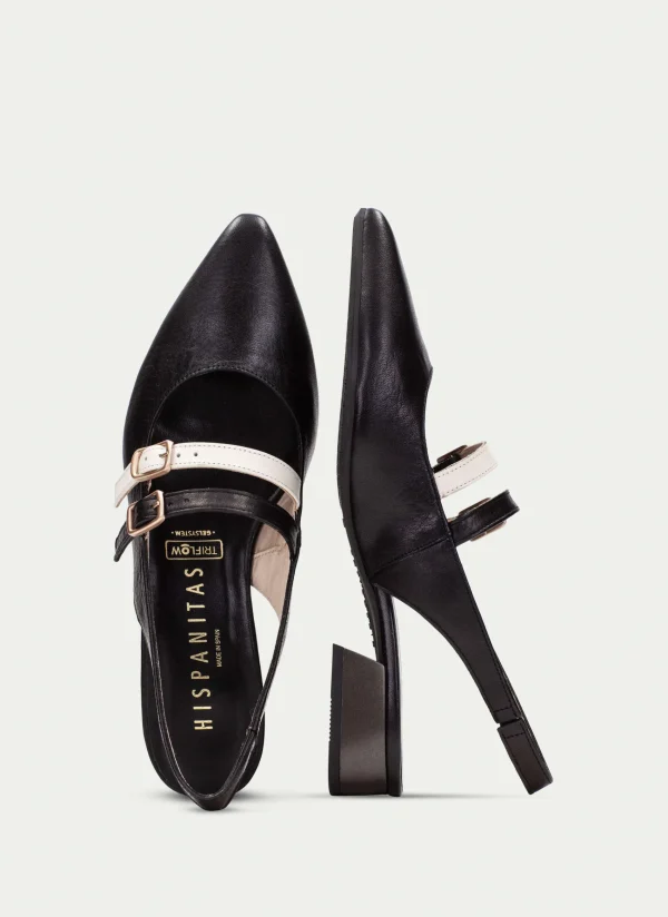 HISPANITAS Sapatos rasos dali preto