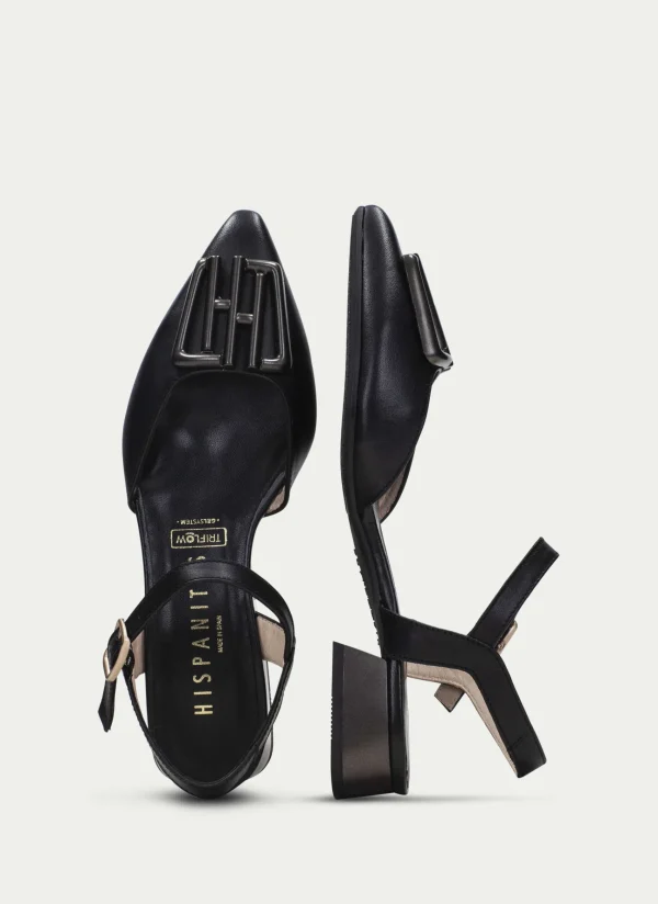 HISPANITAS Sapatos rasos dali preto
