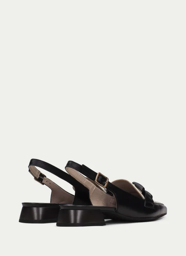 HISPANITAS Sapatos rasos dali preto-creme