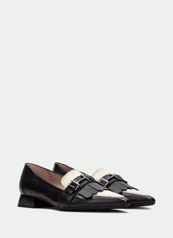 HISPANITAS Sapatos rasos dali preto-milk