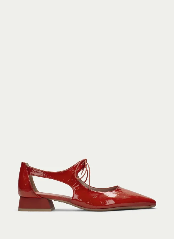 HISPANITAS Sapatos rasos dali vermelho