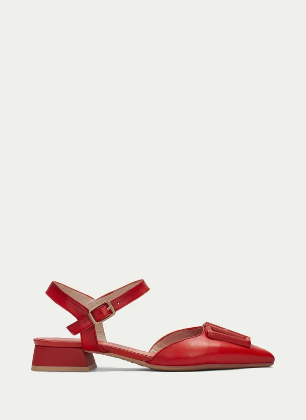 HISPANITAS Sapatos rasos dali vermelho