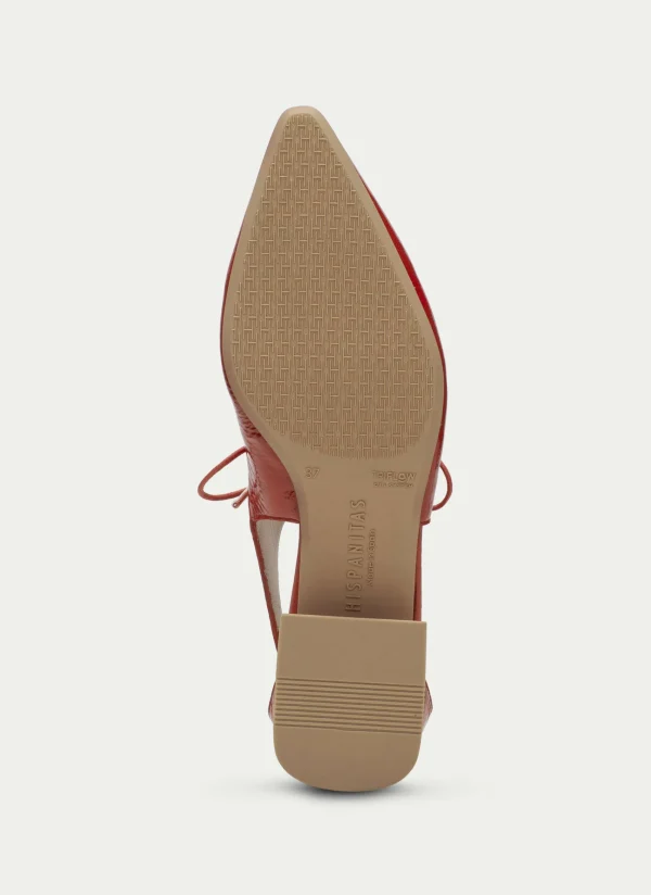 HISPANITAS Sapatos rasos dali vermelho