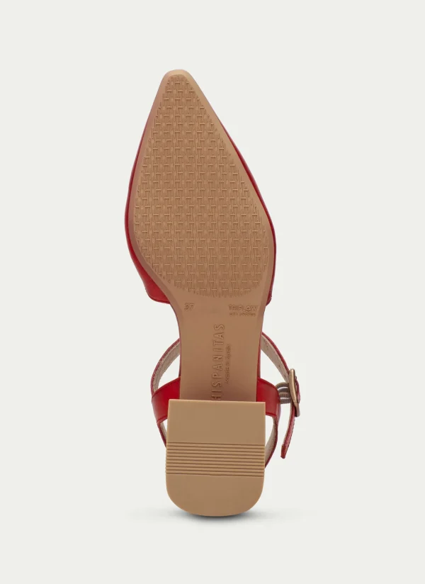 HISPANITAS Sapatos rasos dali vermelho