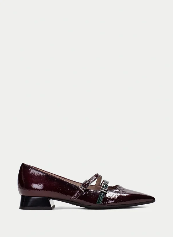 HISPANITAS Sapatos rasos dali vinho