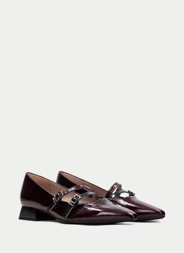 HISPANITAS Sapatos rasos dali vinho