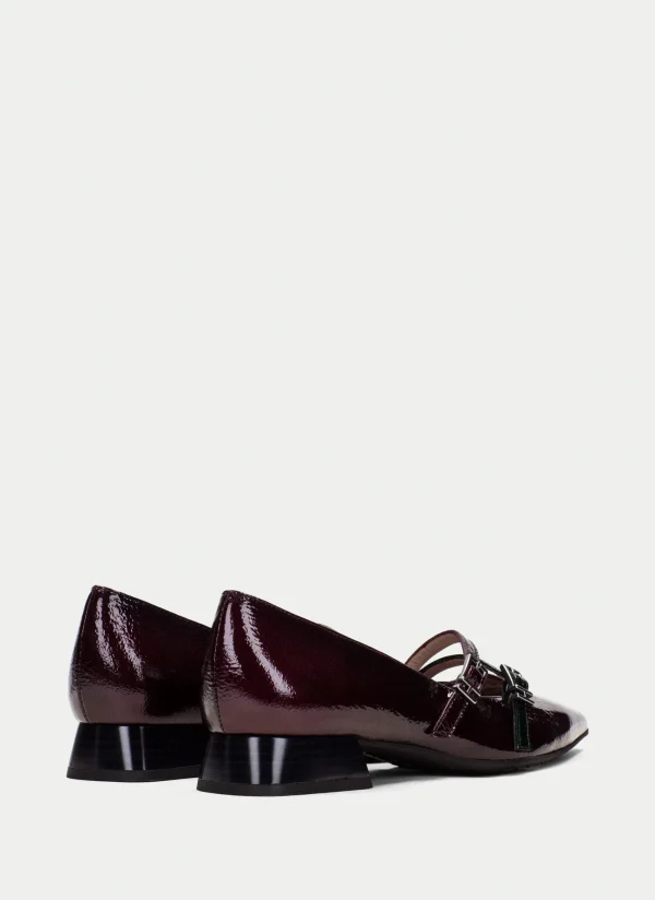 HISPANITAS Sapatos rasos dali vinho