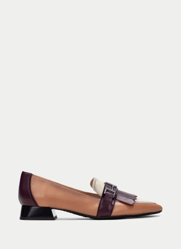 HISPANITAS Sapatos rasos dali vinho-milk-almond