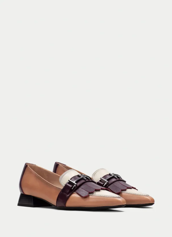 HISPANITAS Sapatos rasos dali vinho-milk-almond