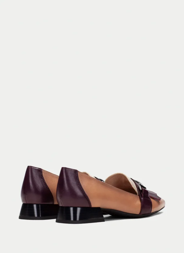 HISPANITAS Sapatos rasos dali vinho-milk-almond