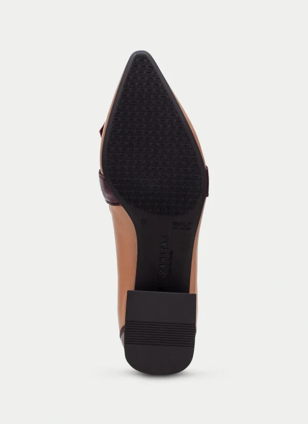HISPANITAS Sapatos rasos dali vinho-milk-almond