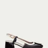 HISPANITAS Slingback malta preto-creme