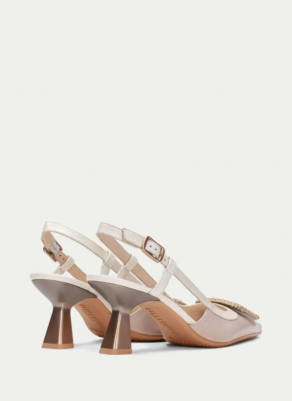 HISPANITAS Slingback nova pedra-creme