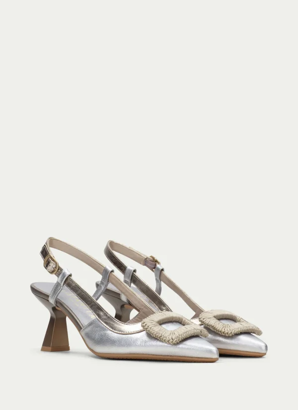 HISPANITAS Slingback nova prata-ouro