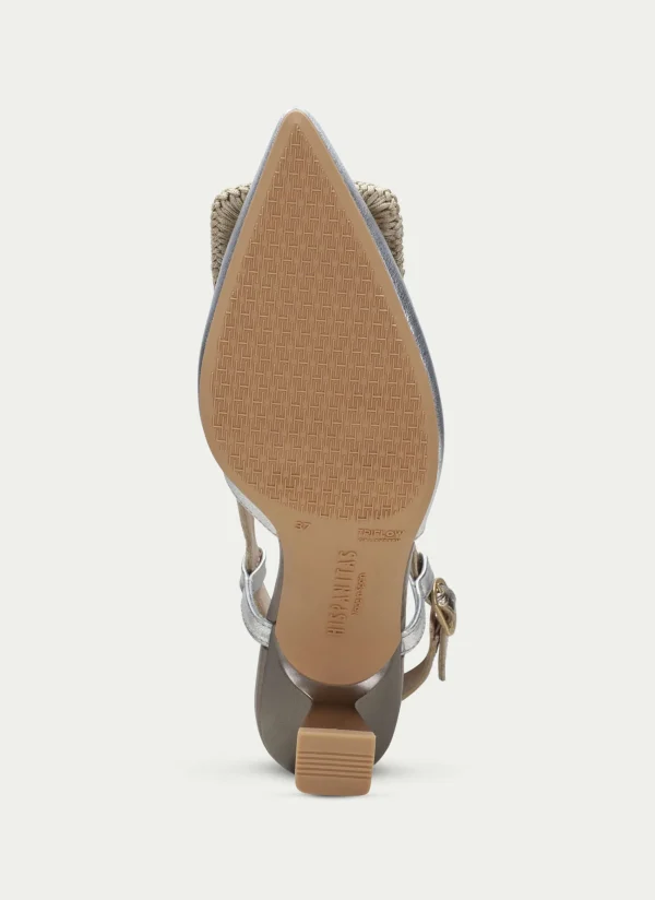 HISPANITAS Slingback nova prata-ouro