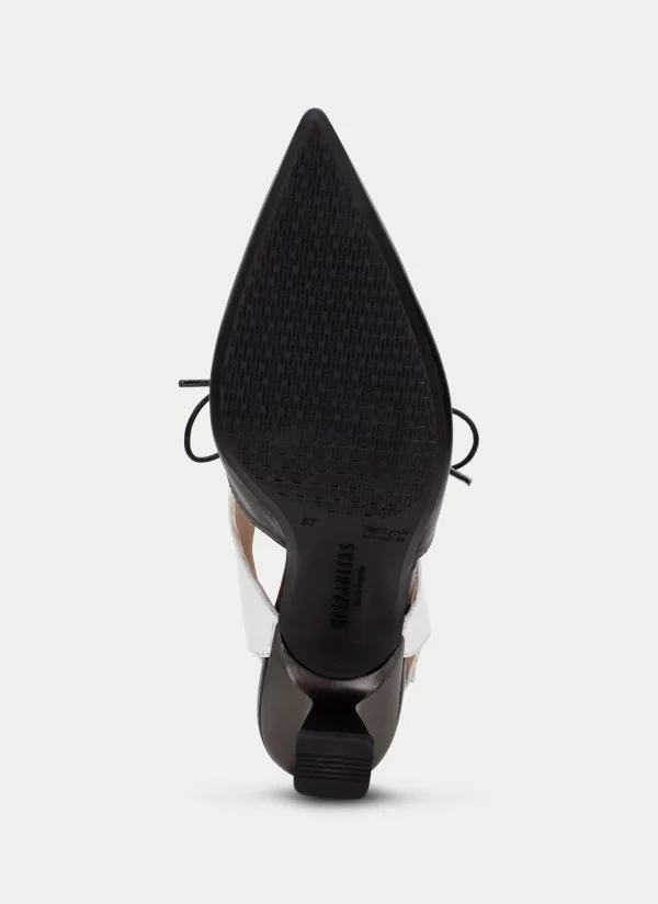 HISPANITAS Slingback nova preto-branco