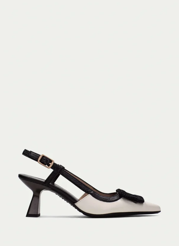 HISPANITAS Slingback nova preto-creme
