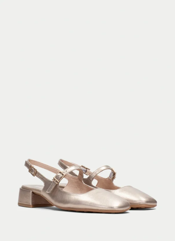 HISPANITAS Slingback oporto champagne