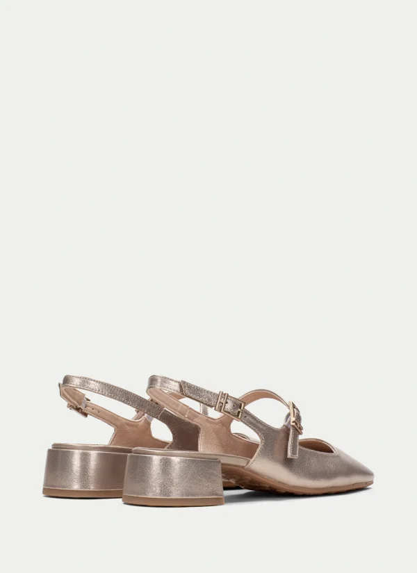 HISPANITAS Slingback oporto champagne
