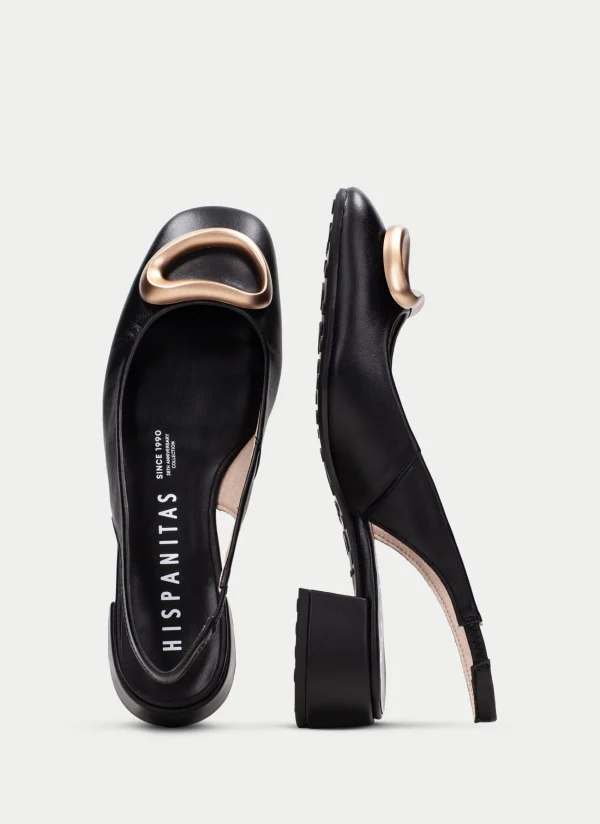 HISPANITAS Slingback oporto preto
