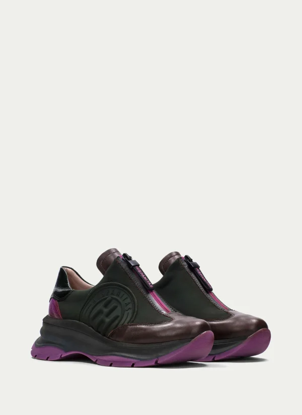 HISPANITAS Sneakers alaska forest-marrom-magenta