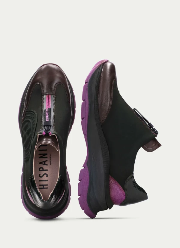 HISPANITAS Sneakers alaska forest-marrom-magenta