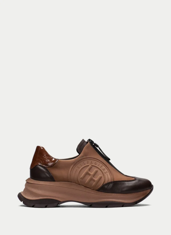 HISPANITAS Sneakers alaska marrom-apricot