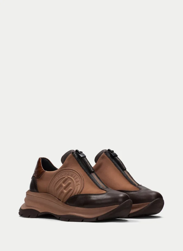 HISPANITAS Sneakers alaska marrom-apricot