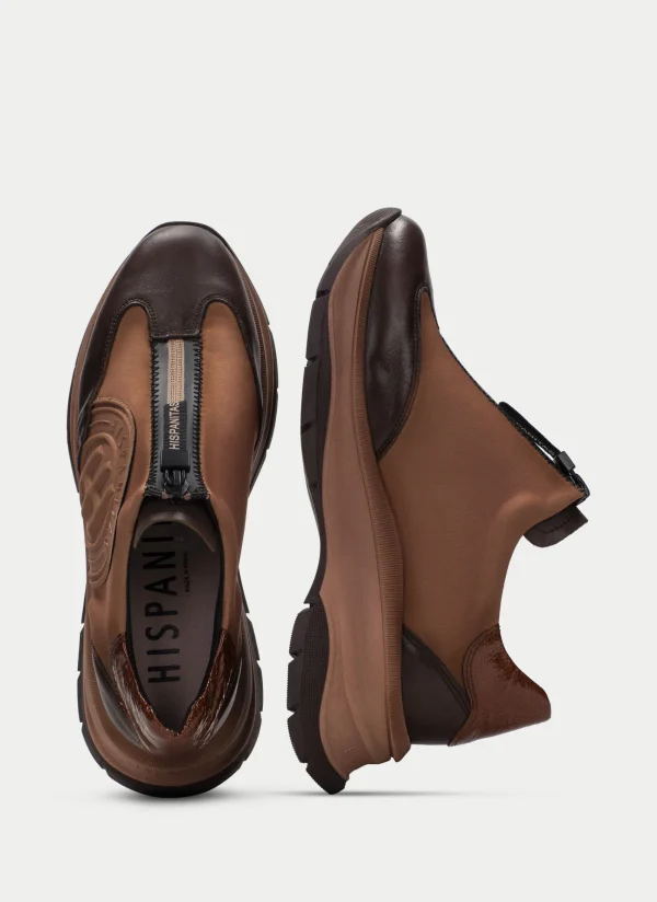 HISPANITAS Sneakers alaska marrom-apricot